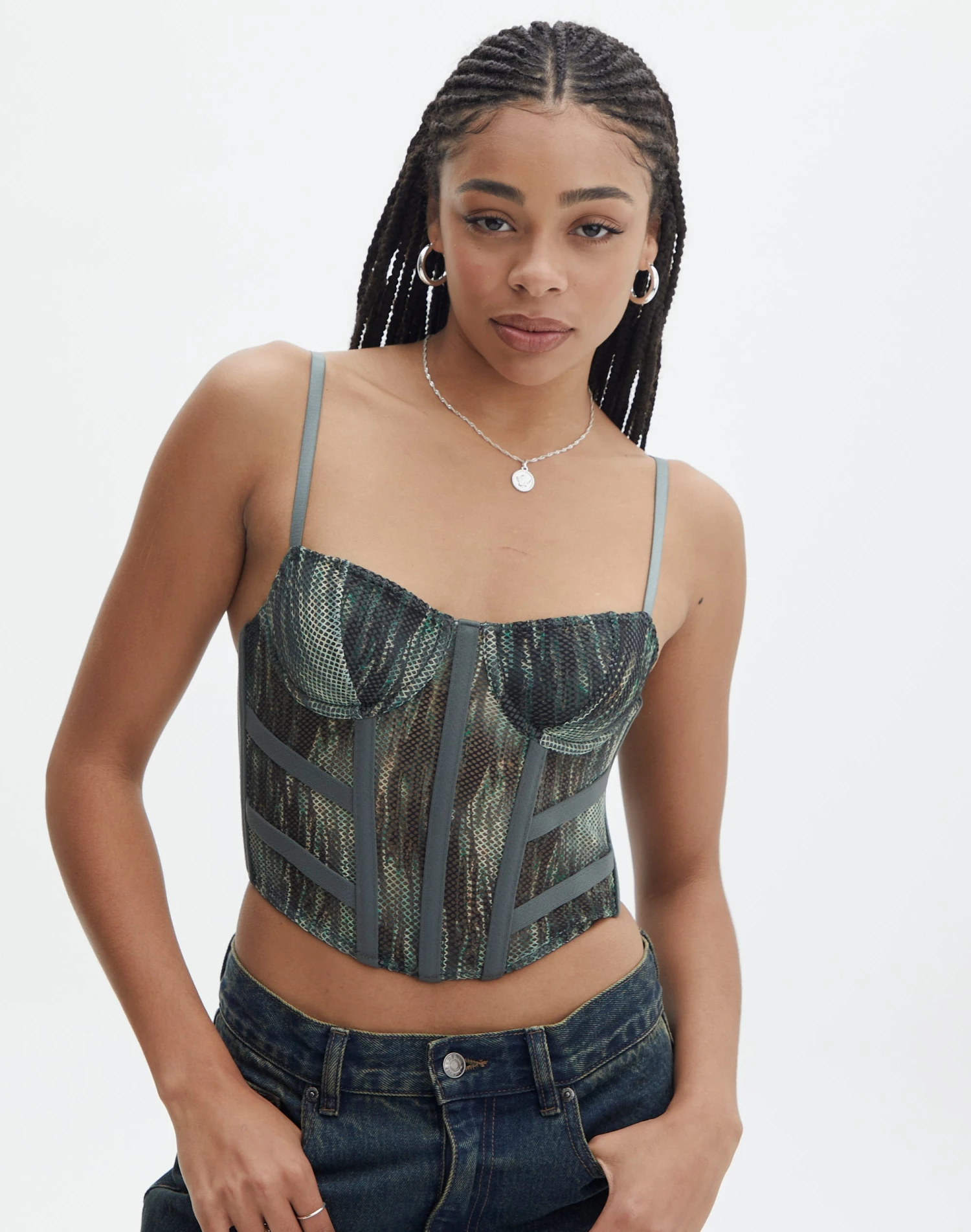 Burnout Hook & Eye Corset Top 19 Burnout Hook & Eye Corset Top - Image 17
