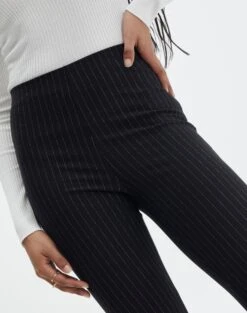 Pinstripe High Rise Flared Ponte Pant 17 Pinstripe High Rise Flared Ponte Pant -Everrastyle Shop minogue high rise flare ponte black pinstripe imageback pw52146str
