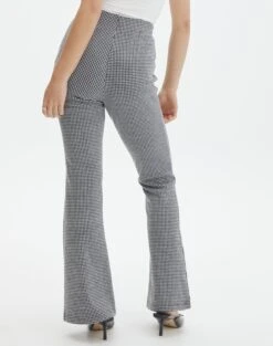 High Rise Super Flare Ponte Pant -Everrastyle Shop minogue super flare ponte pants mini gingham back pw52146mghm