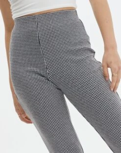 High Rise Super Flare Ponte Pant -Everrastyle Shop minogue super flare ponte pants mini gingham imageback pw52146mghm