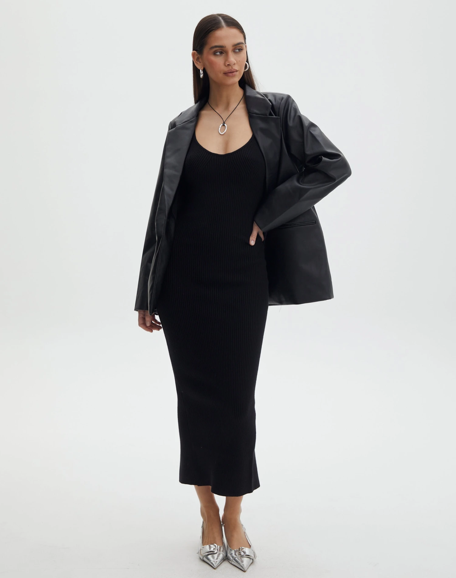 Rib Knit Long Sleeve Shrug 14 Rib Knit Long Sleeve Shrug - Image 12