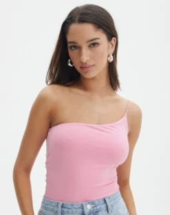 Supersoft One Shoulder Bodysuit 28 Supersoft One Shoulder Bodysuit -Everrastyle Shop nolan one shoulder bodysuit gimme guava front tb148678pch 1