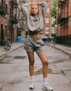 Cotton Sweat Short -Everrastyle Shop o beckham short gunsmoke full sw62109ocot