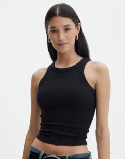 Oversized Cord Long Sleeve Shirt -Everrastyle Shop o frank longline tank black front tv115122orib 4