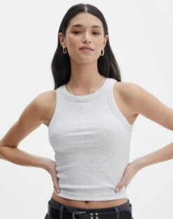 V-Neck Drop Shoulder Varsity Knit Jumper -Everrastyle Shop o frank longline tank snow marle front tv115122orib