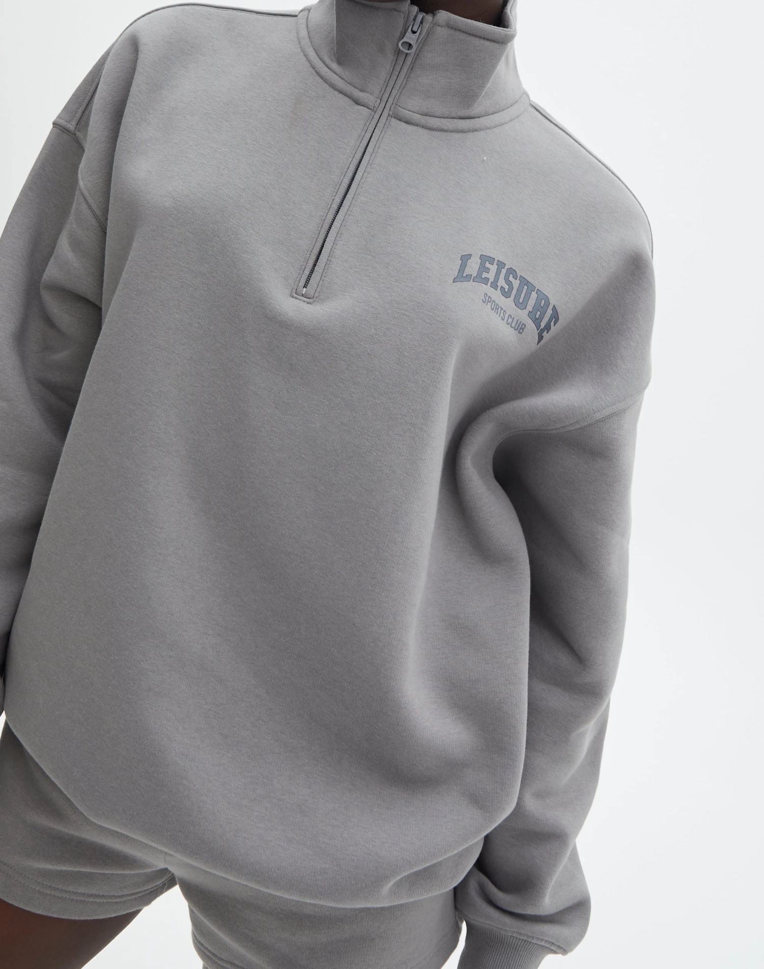 Oversized Print Quarter Zip Sweater 6 Oversized Print Quarter Zip Sweater - Image 4