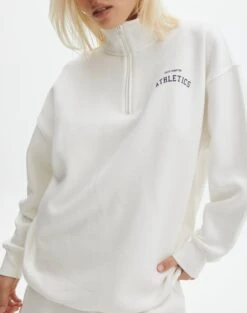 Oversized Print Quarter Zip Sweater 30 Oversized Print Quarter Zip Sweater -Everrastyle Shop o olivia oversized quarter zip south hamptonmilk imageback tl97172oprt