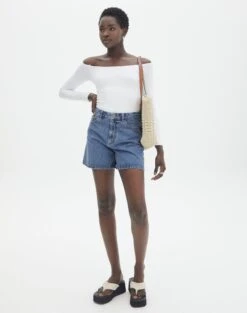 Supersoft Off The Shoulder Longsleeve Bodysuit -Everrastyle Shop olive off the shoulder bodysuit longsleeve white full tb97721pch