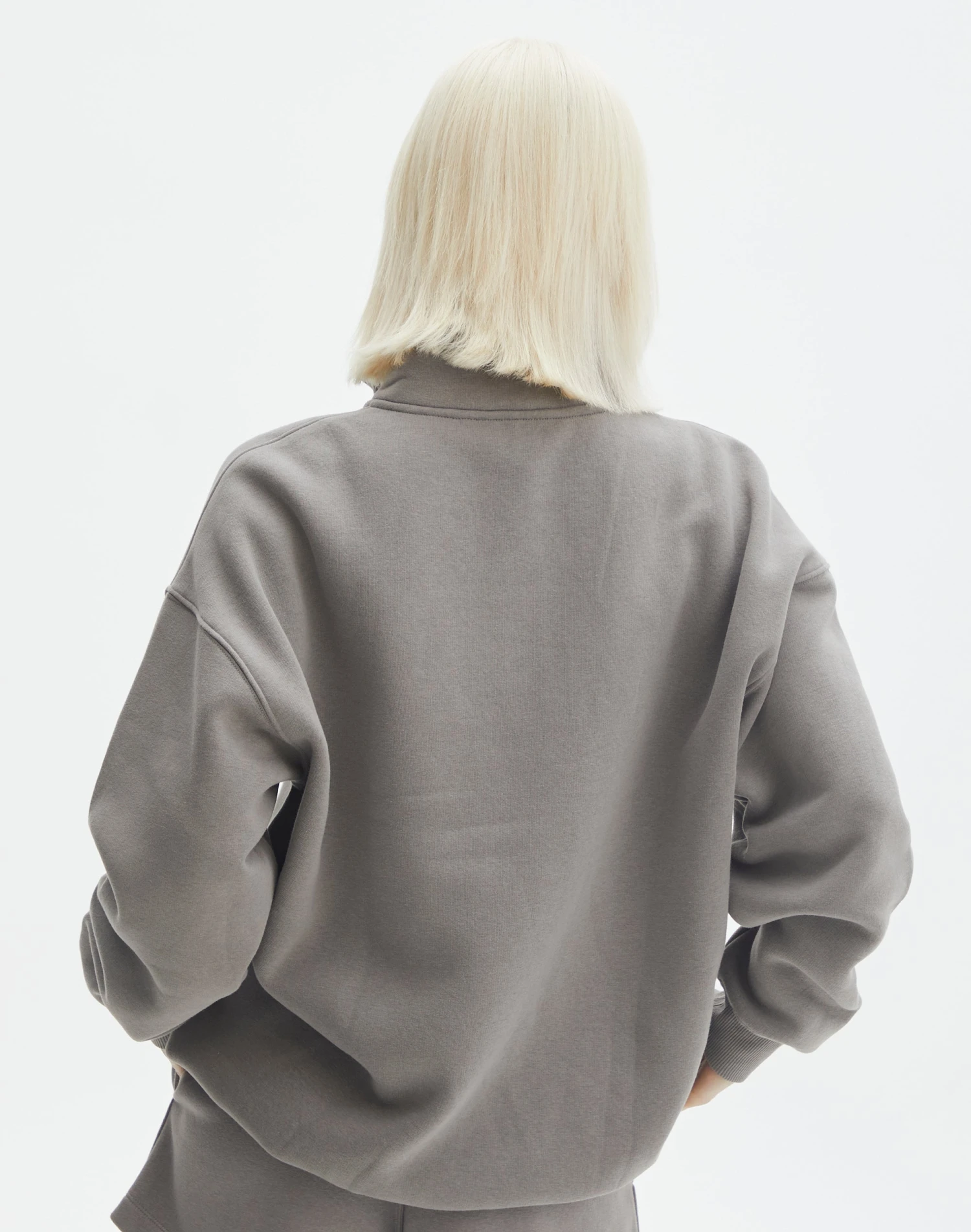 Oversized Embroidered Quarter Zip Sweater 11 Oversized Embroidered Quarter Zip Sweater - Image 9