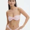 Ruched Twist Front Bandeau Bikini Top -Everrastyle Shop otto twist bandeau swim top fairy floss front ga136800rpln