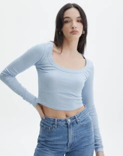 Embroidered Crew Neck Jumper 39 Embroidered Crew Neck Jumper -Everrastyle Shop p wylie wide rib scoop icecap front tl53892prib 3