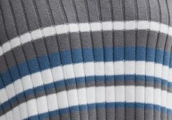 V-Neck Drop Shoulder Varsity Knit Jumper -Everrastyle Shop paige preppy v neck coal stripe imagefront kl90519ostp