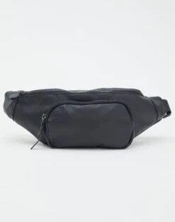 Faux Leather Bumbag 24 Faux Leather Bumbag -Everrastyle Shop pip pu bumbag black detail bg135104pu