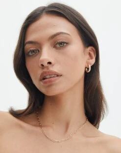 Foldover Off Shoulder Cropped Knit 33 Foldover Off Shoulder Cropped Knit -Everrastyle Shop plated fine chain link necklace gold front je105967nl 1