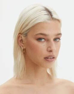 Strapless Denim Offcut Mini Dress -Everrastyle Shop plated simi rectangle two pack hoop set gold front je101598ear