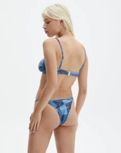 Printed Balconette Thin Strap Bikini Top -Everrastyle Shop r aiden adjustable high cut bikini briefs denim patches front ga54030rdnp 3