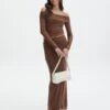 Mesh Maxi Skirt -Everrastyle Shop r co drey maxi skirt deep umber front sl52001rmes 1