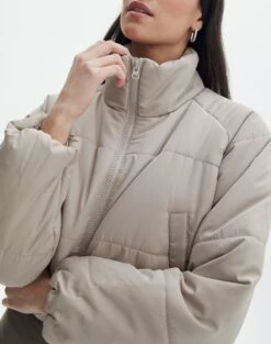 Zip Up Puffer Jacket -Everrastyle Shop r eddie funnel crop puffer on the rocks imageback cs84145rpln