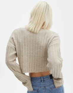 Knit Crew Neck Jumper -Everrastyle Shop r egypt wide rib cropped knit on the rocks back kl97635raus