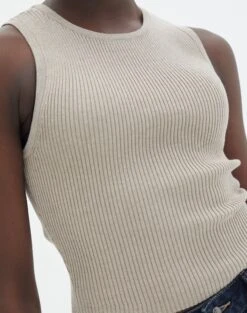 Rib Knit Tank -Everrastyle Shop r guy cropped knit dj tan imageback kv55139rrib