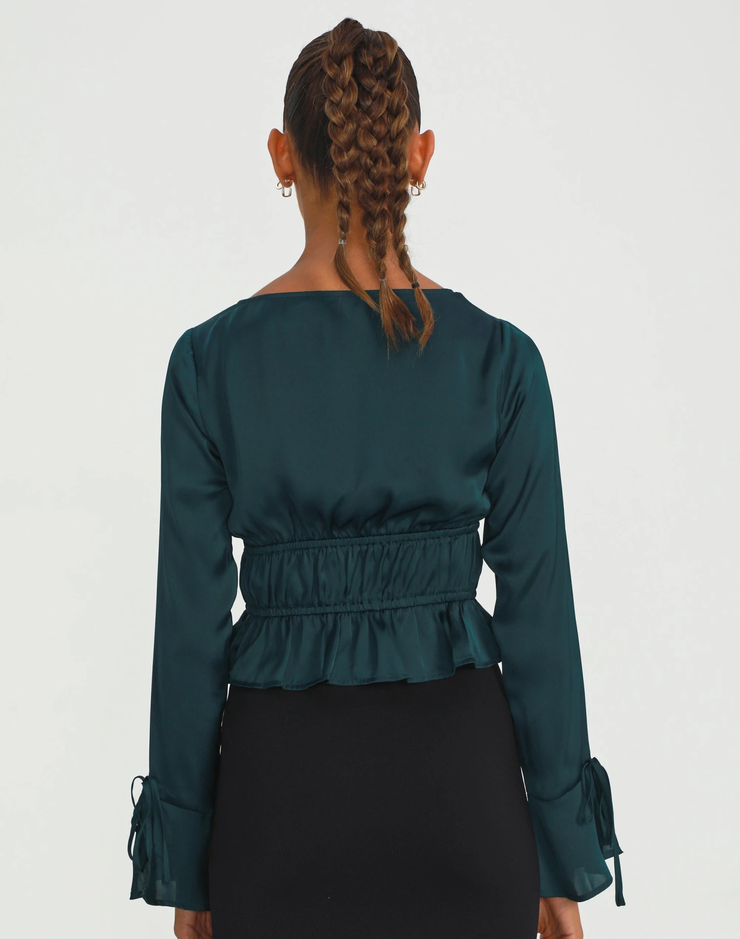 Split Tie Front Blouse 5 Split Tie Front Blouse - Image 3