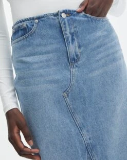 Denim Maxi Skirt -Everrastyle Shop r lisbon denim maxi skirt riley vintage wash imageback sl119702rdnm