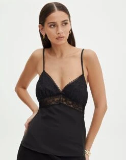 Ruffle Frill Tie Front Top 31 Ruffle Frill Tie Front Top -Everrastyle Shop r meme lace trim blouse blackblack front bv92276rsat 3