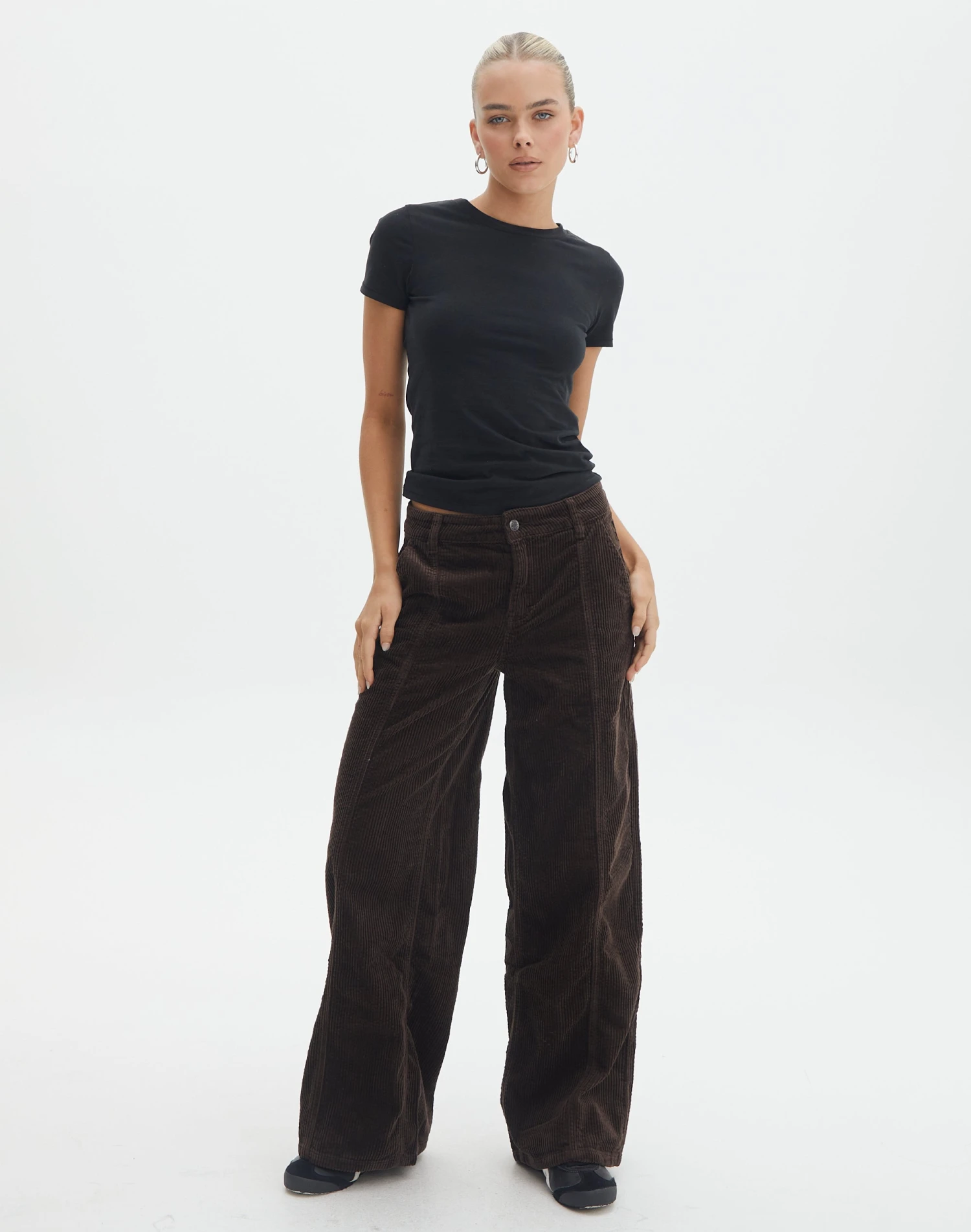 Mid Rise Pintuck Cord Pant 8 Mid Rise Pintuck Cord Pant - Image 6
