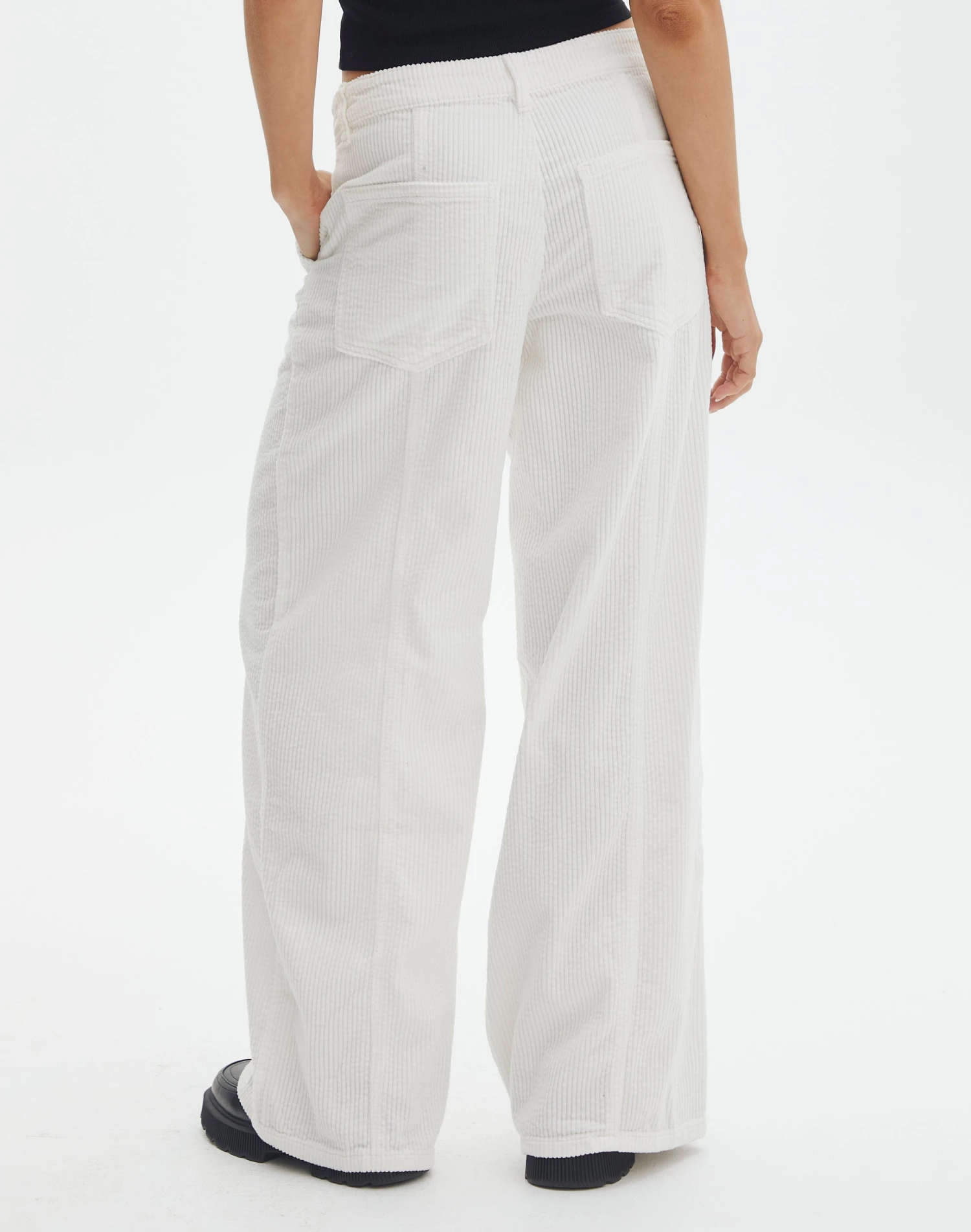Mid Rise Pintuck Cord Pant 5 Mid Rise Pintuck Cord Pant - Image 3