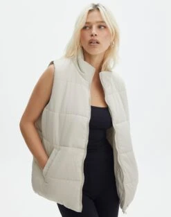 Longline Puffer Vest