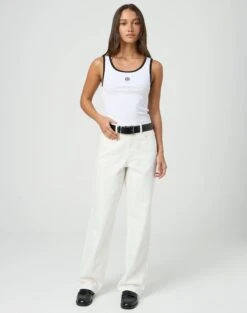 Crochet Stripe Long Sleeve Top 29 Crochet Stripe Long Sleeve Top -Everrastyle Shop r piper puddle baggy jeans milk front jd51910pden 13