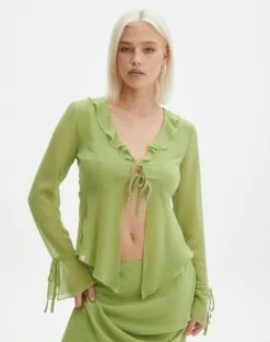 Split Tie Front Blouse 19 Split Tie Front Blouse -Everrastyle Shop r riley ruffle blouse wassa bae front bl64192rchi