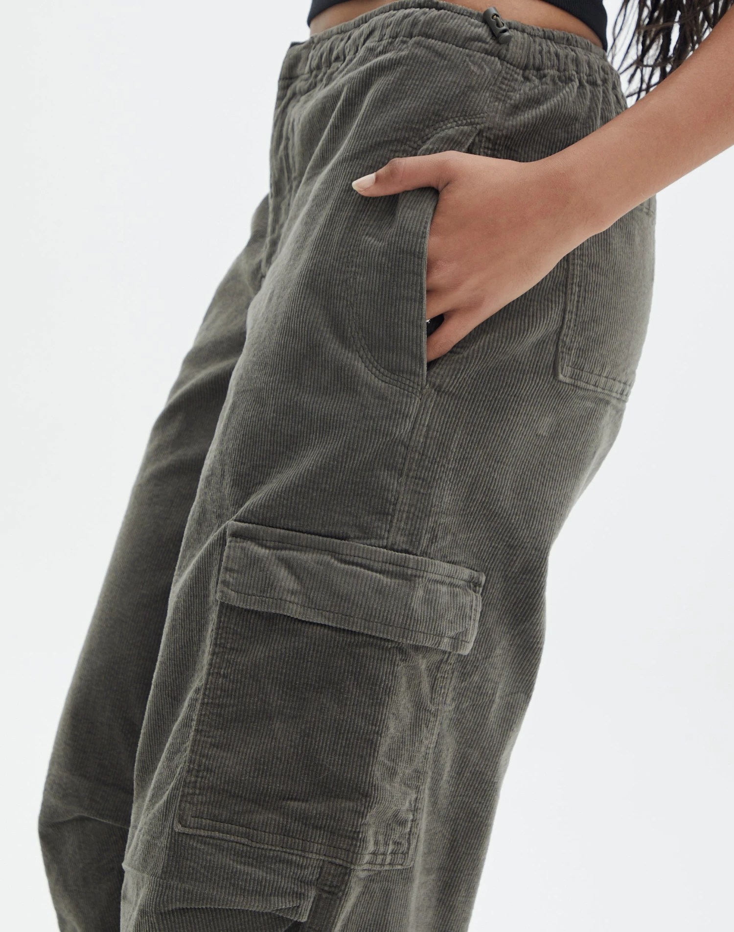 Mid Rise Cord Cargo Pant 16 Mid Rise Cord Cargo Pant - Image 14