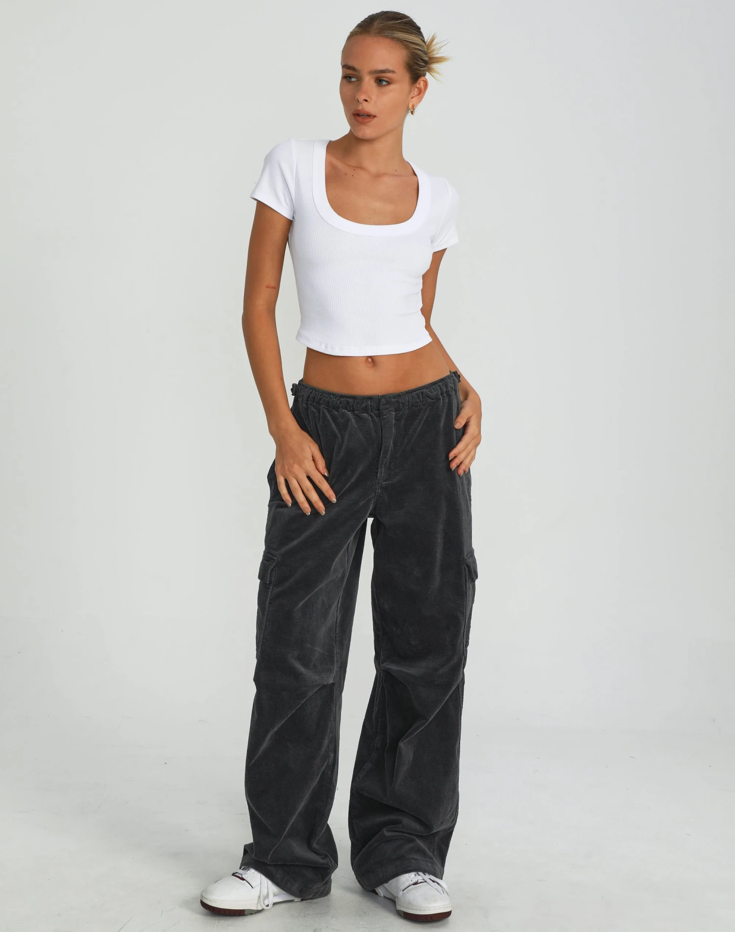 Mid Rise Cord Cargo Pant 9 Mid Rise Cord Cargo Pant - Image 7