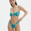 Printed Strappy Ruched Bikini Bottom 2 Printed Strappy Ruched Bikini Bottom -Everrastyle Shop r sloanne split ruched bikini brief mystic butterflies front ga136181rmsb 1
