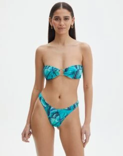 Printed Strappy Ruched Bikini Bottom 39 Printed Strappy Ruched Bikini Bottom -Everrastyle Shop r zimi high waist thong mystic butterflies front ga63412rmsb 2