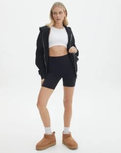 Muslin Cotton Shorts 41 Muslin Cotton Shorts -Everrastyle Shop ronan buttersoft short black front sw126210but 1