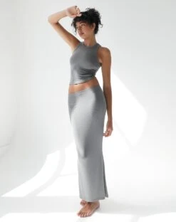 Mid Rise Mini Skirt -Everrastyle Shop ruby modal maxi skirt everythings pine front sl96661mod 1