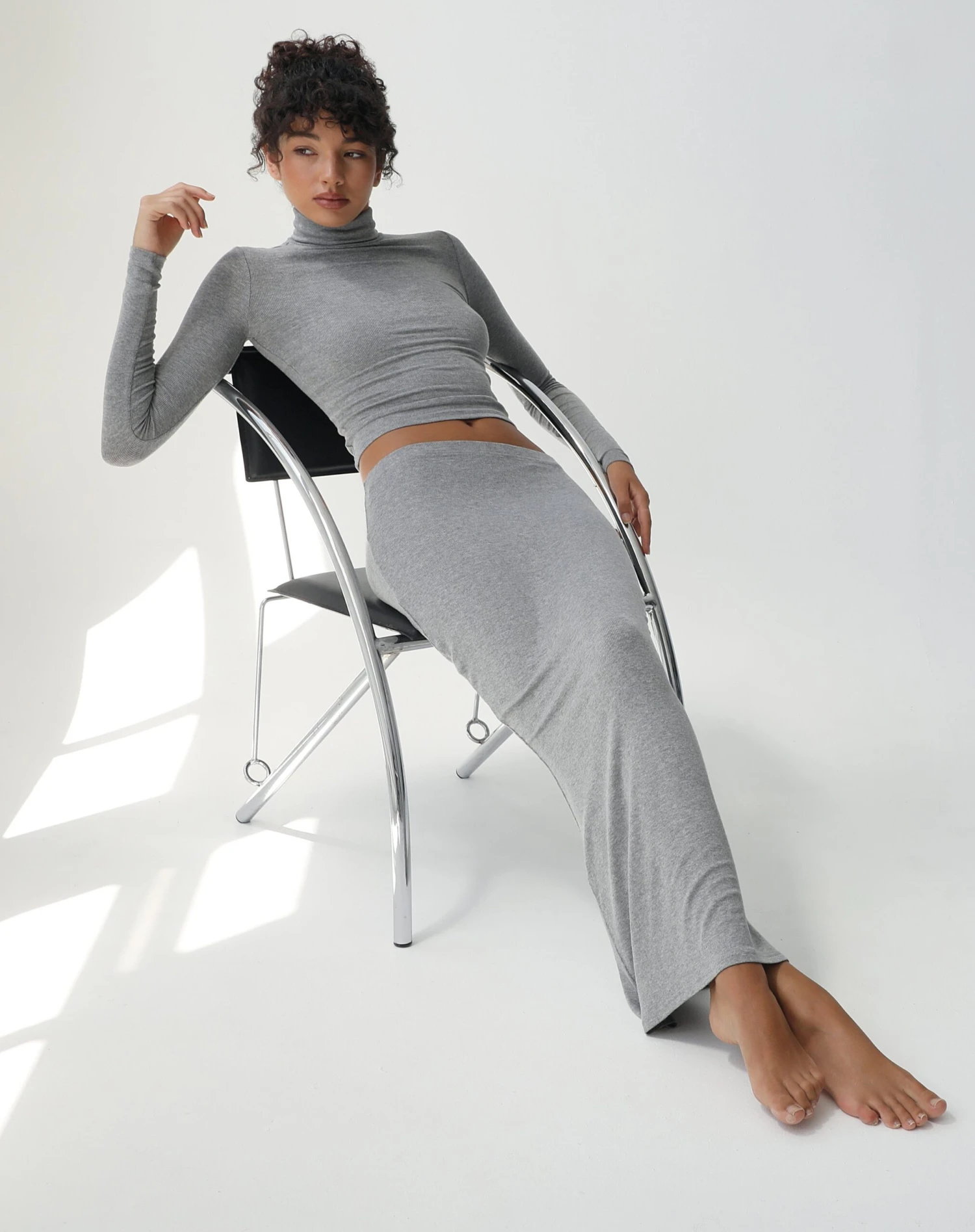 Luxe Lounge Modal Slim-Fit Maxi Skirt 3 Luxe Lounge Modal Slim-Fit Maxi Skirt