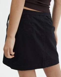 Cargo Wrap Mini Skirt -Everrastyle Shop ryder wrapped mini skirt black back ss96421cot