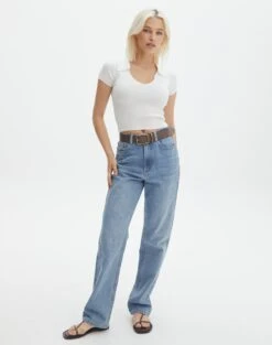 Collared Ribbed Knit Crop Top -Everrastyle Shop sammie collared milk full ks123930vp