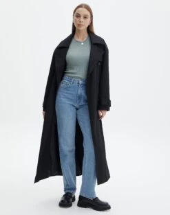 Knit Long Line T-Shirt -Everrastyle Shop saphi short sleeve rib tee cypress full ks119955vn