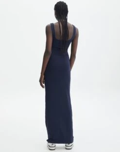 Supersoft Square Neck Slim Fit Maxi Dress -Everrastyle Shop sedona square neck midi navy blazer back dl106733pln