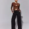 Cargo Straight Leg Pants 2 Cargo Straight Leg Pants -Everrastyle Shop sierra dressy cargo pant black front pw109154cot