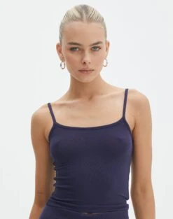 Sheer Ribbed Long Sleeve Knit Top -Everrastyle Shop sisi modal tank friday night front tv118176mod 1