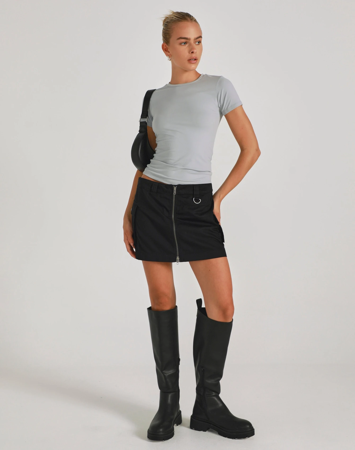 Faux Leather Pleated Mini Skirt 18 Faux Leather Pleated Mini Skirt - Image 16