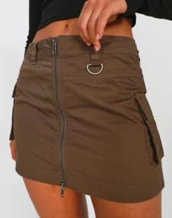Zip Cargo Mini Skirt -Everrastyle Shop stella cargo skirt susan soil full ss86240pln