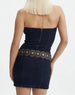 Brass Circle Detail Belt 24 Brass Circle Detail Belt -Everrastyle Shop suri circle belt black back be131016new