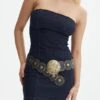 Brass Circle Detail Belt 2 Brass Circle Detail Belt -Everrastyle Shop suri circle belt black front be131016new 10