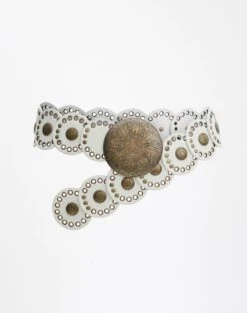 Brass Circle Detail Belt 33 Brass Circle Detail Belt -Everrastyle Shop suri circle belt white detail be131016new